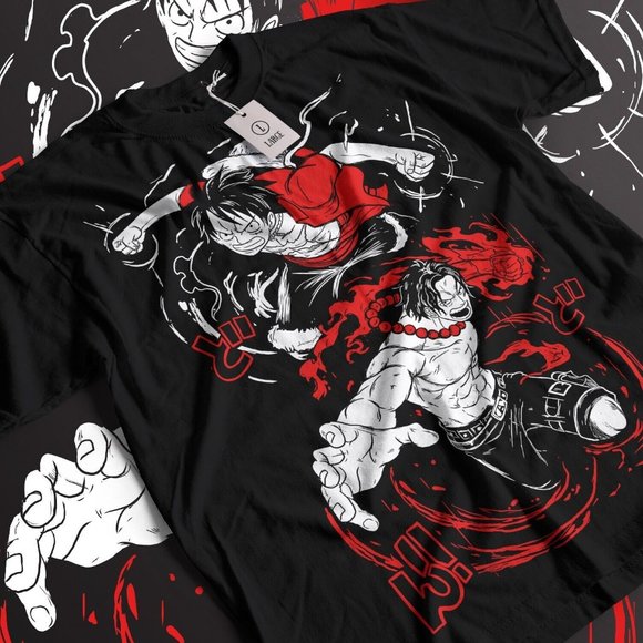 Ace One Piece Luffy Anime Manga Unisex Tshirt T-Shirt Tee ALL SIZES XS_5XL - Picture 1 of 1